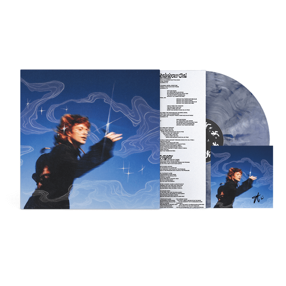 Running With Scissors Vinyl - Blue Steel w/ Alt Cover & Signed Art Card image 0