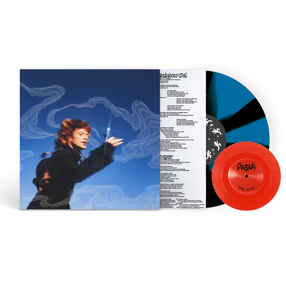 Running With Scissors Vinyl - Black/Blue Cornetto w/ Baby Spoon Flexi image 0